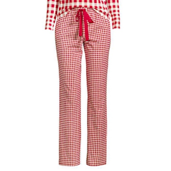 Lands’ End x Draper James Red Check pajama pants - Picture 2 of 6